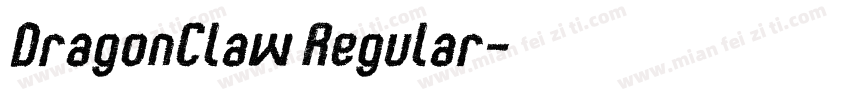 DragonClaw Regular字体转换
